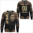 1sttheworld Clothing - Order of the Eastern Star Oldschool Tattoo Style - Skull and Roses - Sweatshirts A7 | 1sttheworld