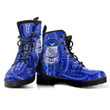Africa Zone Leather Boots - Phi Beta Sigma Dashiki Style Leather Boots A7