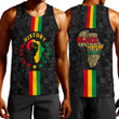 Africazone Clothing - Black History Month Map Tank Top A95 | Africazone