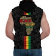 Africazone Clothing - Black History Month Map Sleeveless Hoodie A95 | Africazone