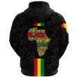 Africazone Clothing - Black History Month Map Hoodie Gaiter A95 | Africazone