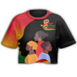 Africazone Clothing - Black History Month I'm Black Croptop T-shirt A95 | Africazone