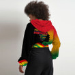 Africazone Clothing - Black History Month I'm Black Croptop Hoodie A95 | Africazone