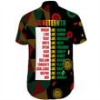 Africazone Clothing - Black History Month Juneteenth Short Sleeve Shirt A95 | Africazone