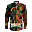 Africazone Clothing - Black History Month Juneteenth Long Sleeve Button Shirt A95 | Africazone