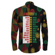 Africazone Clothing - Black History Month Juneteenth Long Sleeve Button Shirt A95 | Africazone