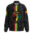 Africazone Clothing - Black History Month Map Thicken Stand-Collar Jacket A95 | Africazone