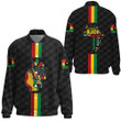 Africazone Clothing - Black History Month Color Of Flag Thicken Stand-Collar Jacket A95 | Africazone