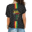 Africazone Clothing - Black History Month Color Of Flag One Shoulder Shirt A95 | Africazone