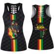 Africazone Clothing - Black History Month Color Of Flag Hollow Tank Top A95 | Africazone