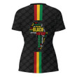 Africazone Clothing - Black History Month Color Of Flag V-neck T-shirt A95 | Africazone