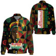 Africazone Clothing - Black History Month Juneteenth Thicken Stand-Collar Jacket A95 | Africazone