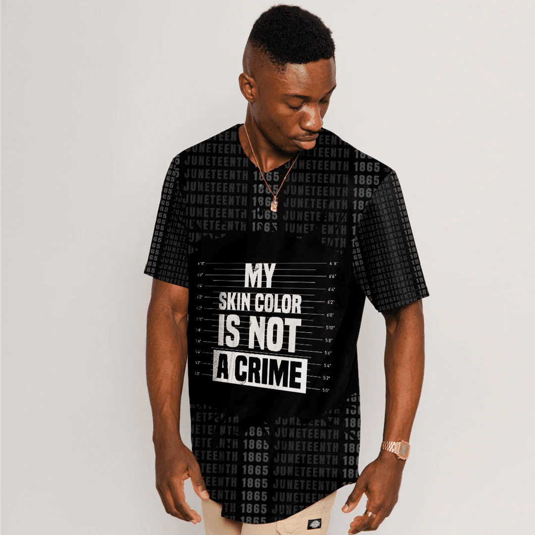 Africa Zone Clothing - My Skin Color Is Not A Crime Baseball Jerseys A31