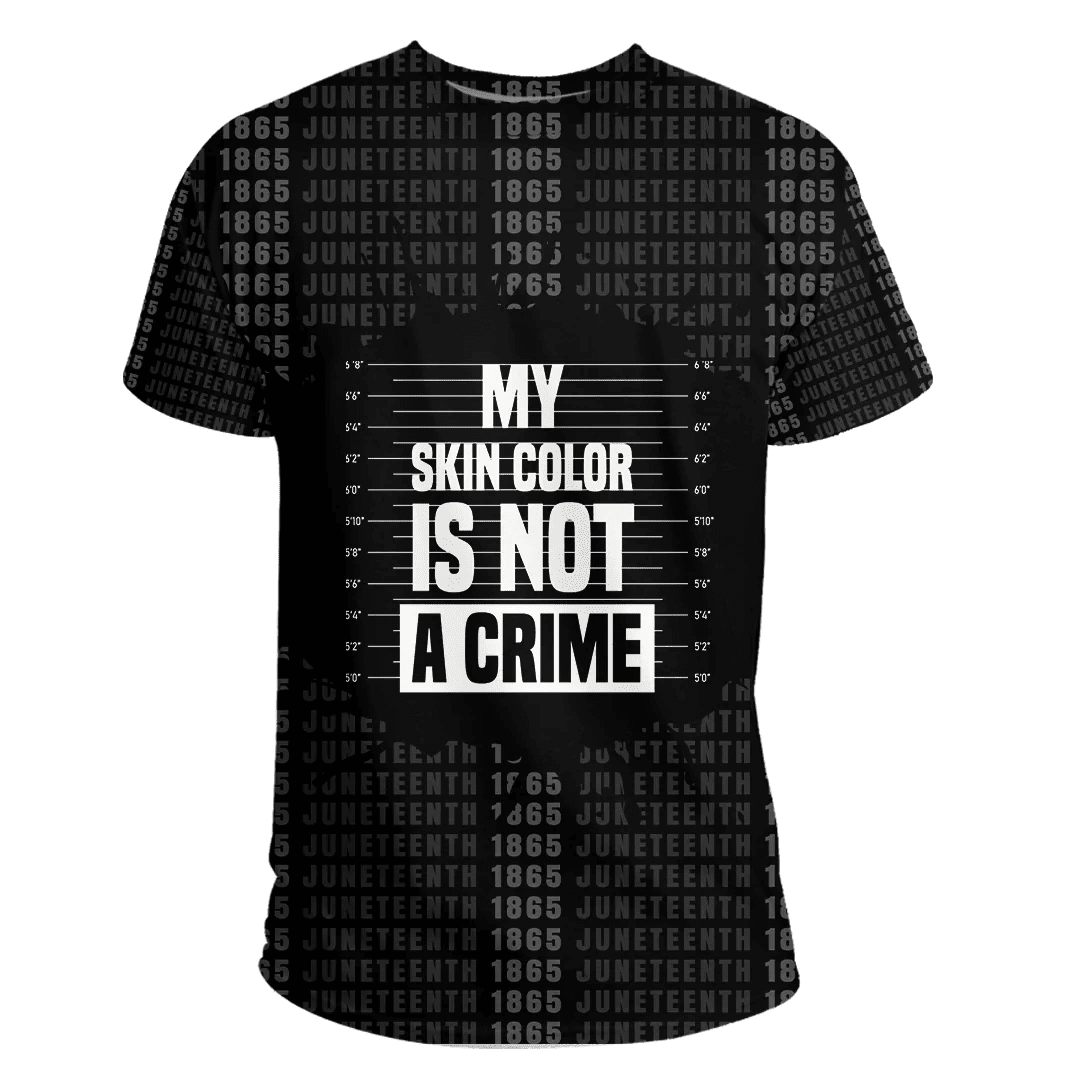 Africa Zone Clothing - My Skin Color Is Not A Crime T-shirt A31