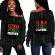 Africa Zone Clothing - Do It For The Culture 1865 Off Shoulder Sweaters A31