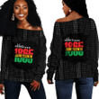 Africa Zone Clothing - Celebrrate 1865 Off Shoulder Sweaters A31