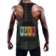 Africa Zone Clothing - Juneteenth Chemistry Men's Slim Y-Back Muscle Tank Top A31