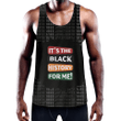 Africa Zone Clothing - It's The Black History For Me Men's Slim Y-Back Muscle Tank Top A31