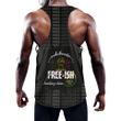 Africa Zone Clothing - Free-ish Breaking Chain Men's Slim Y-Back Muscle Tank Top A31