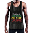 Africa Zone Clothing - Do It For The Culture Men's Slim Y-Back Muscle Tank Top A31