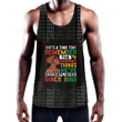Africa Zone Clothing - It's A Time To Remember Men's Slim Y-Back Muscle Tank Top A31