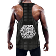 Africa Zone Clothing - Dope Black King Men's Slim Y-Back Muscle Tank Top A31