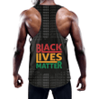 Africa Zone Clothing - Juneteenth 29 Men's Slim Y-Back Muscle Tank Top A31