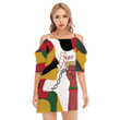 1sttheworld Clothing - Face Color Juneteenth Off-shoulder Cami Dress A95
 | 1sttheworld