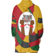 1sttheworld Clothing - Face Color Juneteenth hoodie blanket Hoodie A95 | 1sttheworld