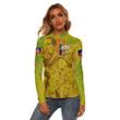 1sttheworld Clothing - Person Juneteenth Women's Stretchable Turtleneck Top A95 | 1sttheworld