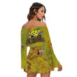 Africa Zone Clothing - Person Juneteenth Off-shoulder Top And Skirt Set A95
