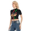 Africa Zone Clothing - Person Of Junteenth Short Sleeve T-shirt With Two-way Zipper A95