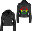 Africa Zone Clothing - Never Apologize For Your Blackness Black History Juneteenth Women's Leather Jacket A35
