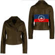 Africa Zone Clothing - Juneteenth Flag Women's Leather Jacket A35