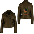Africa Zone Clothing - Juneteenth Celebrating 1865 Cool Brown Skin King Boys Kids Women's Leather Jacket A35