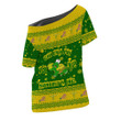 Africa Zone Clothing - Chi Eta Phi Christmas Off Shoulder T-Shirt A31