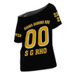 Africazone Clothing - Sigma Gamma Rho Black History Off Shoulder T-Shirt A7