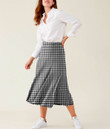 Women's Ladies Skirt - Houndstooth Caro Pattern Style Best Gift For Women - Gifts She'll Love A7