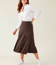 Women's Ladies Skirt - Houndstooth Leather Fashion Style Never Out Of Date Best Gift For Women - Gifts She'll Love A7