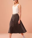 Women's Ladies Skirt - Houndstooth Leather Fashion Style Never Out Of Date Best Gift For Women - Gifts She'll Love A7