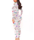 Women's Long-Sleeved High-Neck Jumpsuit With Zipper - Hello Unicorn Best Gift For Women - Gifts She'll Love A7