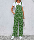 Women's Jumpsuit - Pretty White Flowers and Green Very Harmonious Combination Best Gift For Women - Gifts She'll Love A7 | Africazone