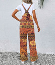 Women's Jumpsuit - Hibiscus Tribal Fabric Abstract Vintage Best Gift For Women - Gifts She'll Love A7