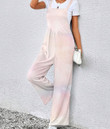 Women's Jumpsuit - Pastel Feather Rainbow Best Gift For Women - Gifts She'll Love A7