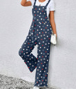 Women's Jumpsuit - Trendy Fashion Polka Dot Pattern On Navy Best Gift For Women - Gifts She'll Love A7