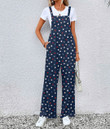 Women's Jumpsuit - Trendy Fashion Polka Dot Pattern On Navy Best Gift For Women - Gifts She'll Love A7 | Africazone