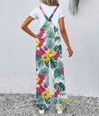 Women's Jumpsuit - Hibiscus Palm And Monstera Leaves Best Gift For Women - Gifts She'll Love A7