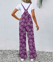 Women's Jumpsuit - Youngful White Flowers and Pink Very Harmonious Combination Best Gift For Women - Gifts She'll Love A7