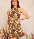 Women's Halter Dress - Hawaiian Flourish Style Best Gift For Women - Gifts She'll Love A7