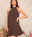 Women's Halter Dress - Houndstooth Leather Fashion Style Never Out Of Date Best Gift For Women - Gifts She'll Love A7